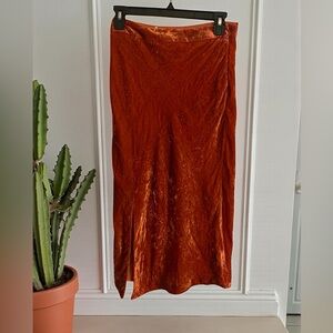 Maeve Burnt Orange Maxi Skirt